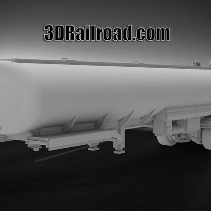 Food Grade Trailer - Semi Trailer - Custom Sculptures 3D Printed in Grey Resin