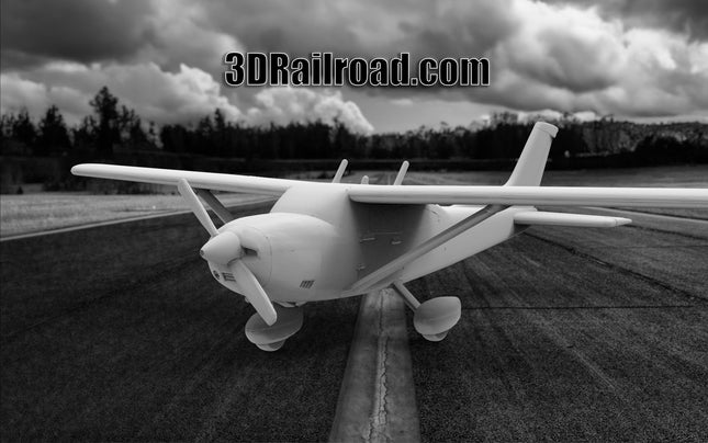 Cessna 182 Skylane - Planes - Custom Sculptures 3D Printed in Clear Resin