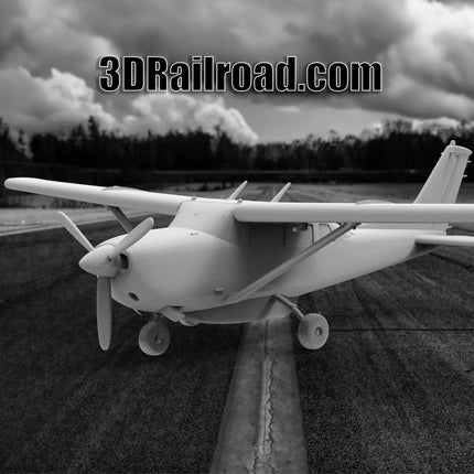 Cessna  206 - Planes - Custom Sculptures 3D Printed in Clear Resin