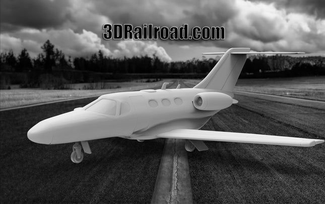 Cessna Mustang - Planes - Custom Sculptures 3D Printed in Clear Resin