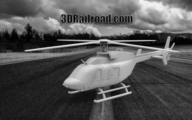 News Helicopter - Planes - Custom Sculptures 3D Printed in Clear Resin