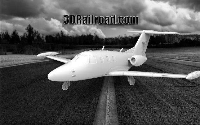 Personal Jet Small - Planes - Custom Sculptures 3D Printed in Clear Resin