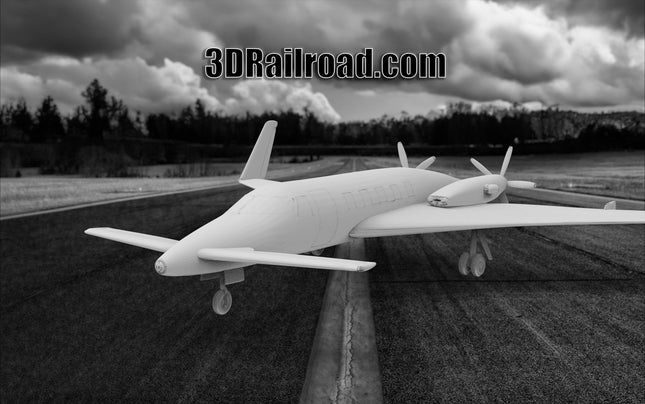 Starship - Planes - Custom Sculptures 3D Printed in Clear Resin