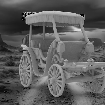 Carriage Fringe - Custom Sculptures 3D Printed in Grey Resin