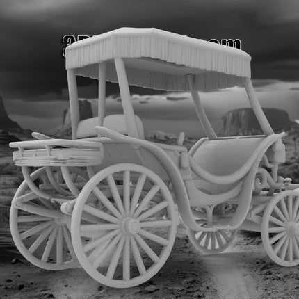 Carriage Fringe - Custom Sculptures 3D Printed in Grey Resin