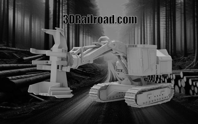 Tigercat 822 - Custom Sculptures 3D Printed in Clear Resin