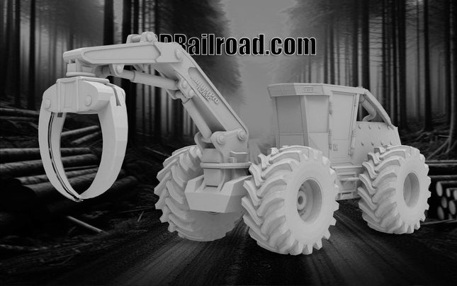 Tigercat Swingboom - Custom Sculptures 3D Printed in Clear Resin