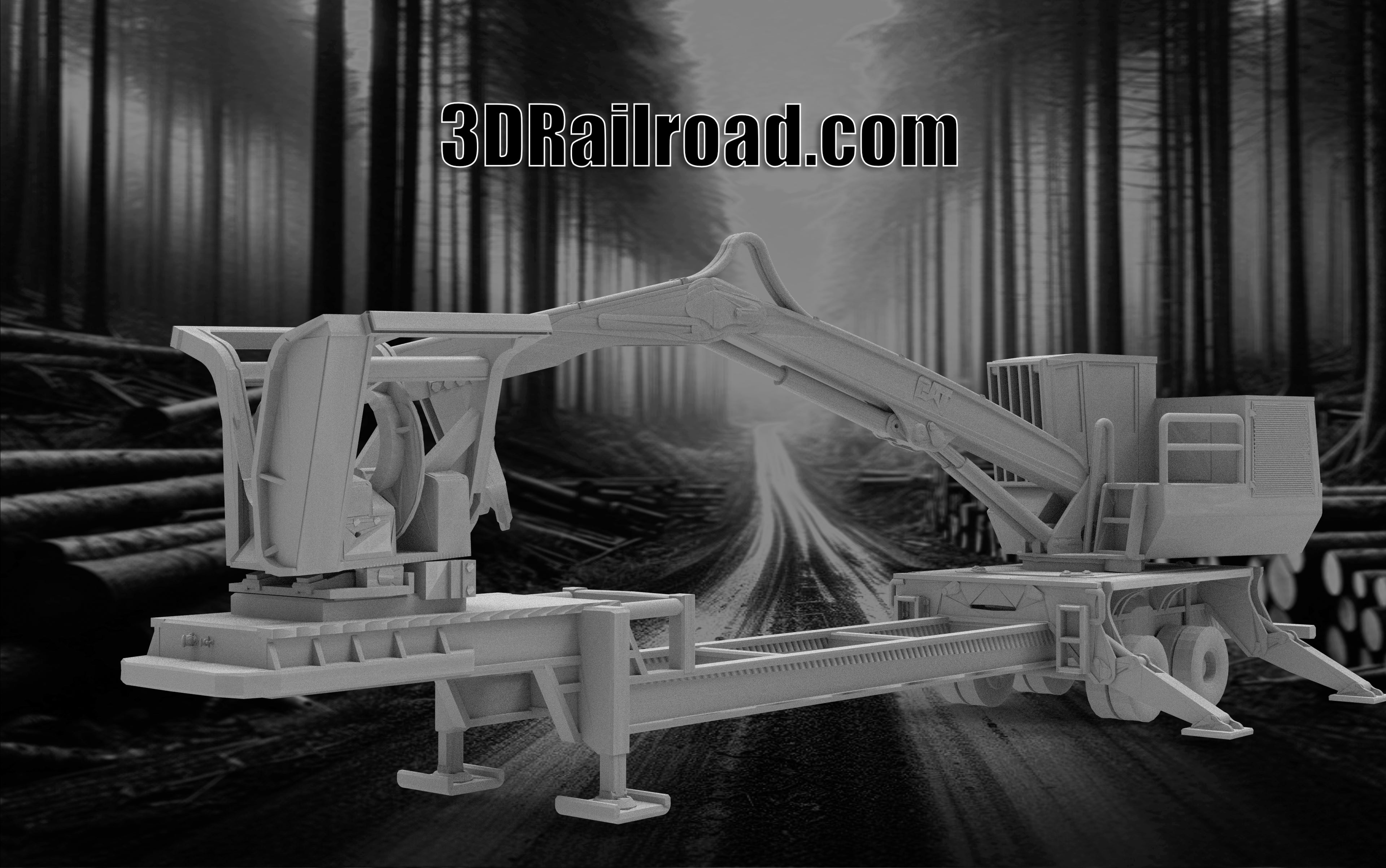 Mobile Log Processor - Custom Sculptures 3D Printed in Clear Resin ...