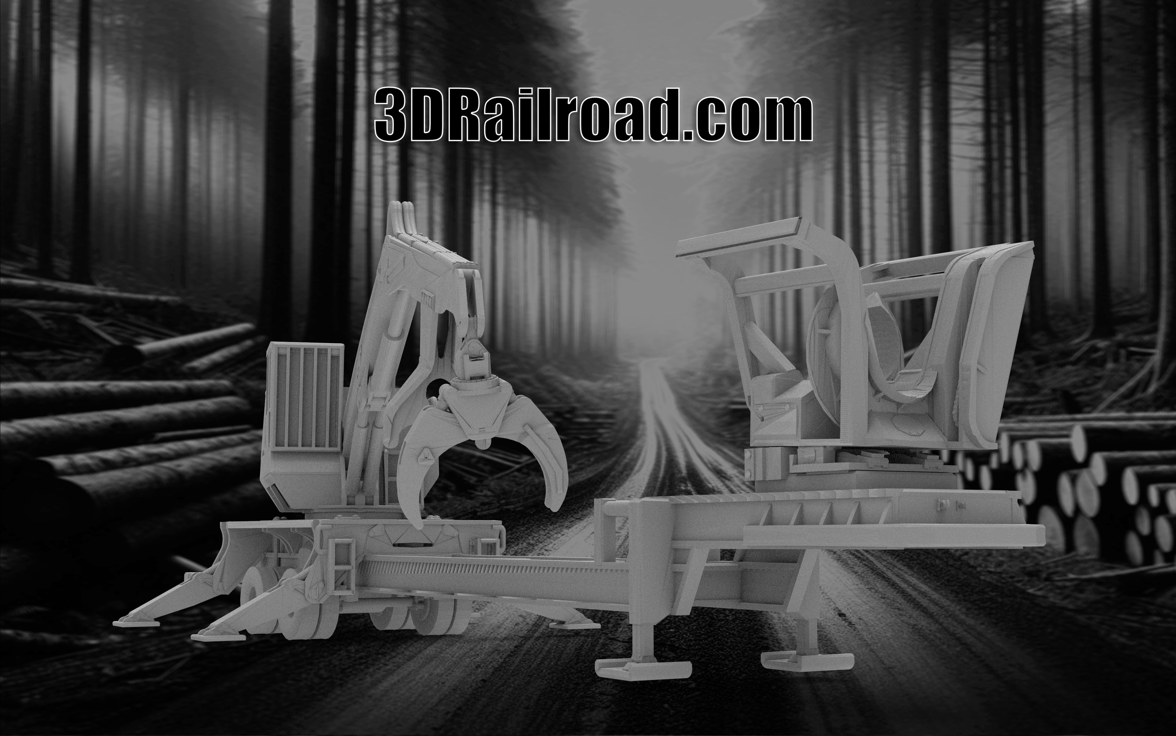 Mobile Log Processor - Custom Sculptures 3D Printed in Clear Resin ...