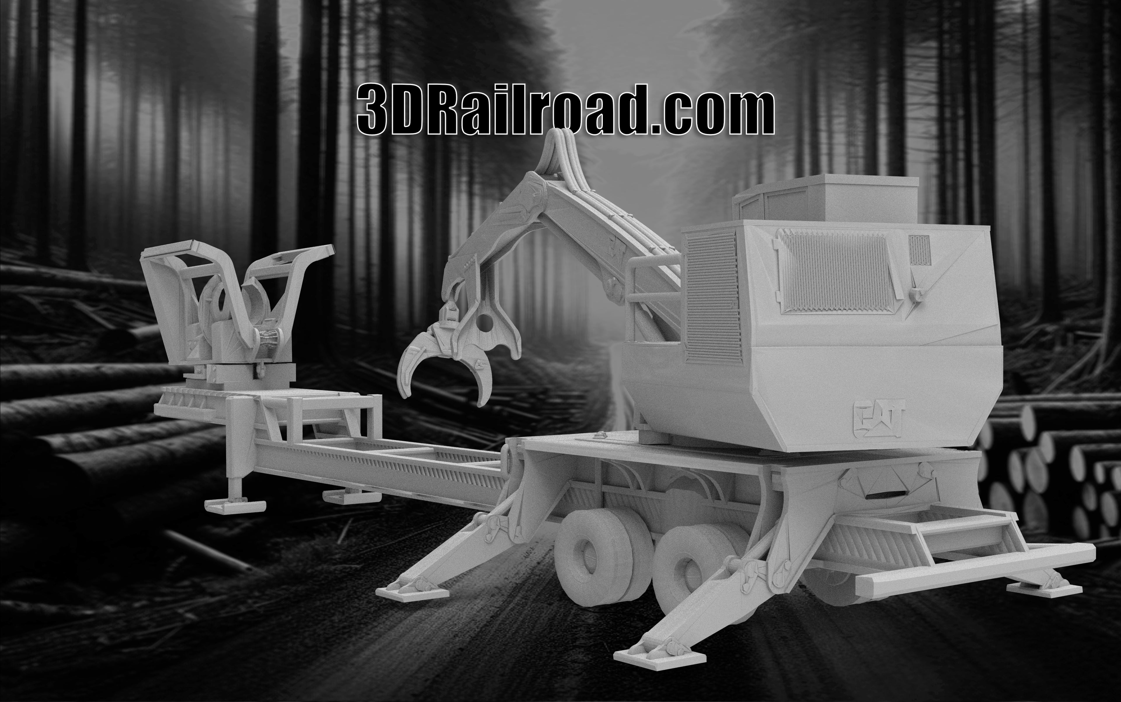 Mobile Log Processor - Custom Sculptures 3D Printed in Clear Resin ...