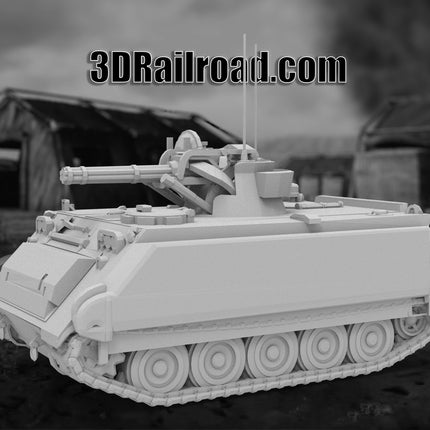 M163 Vulcan - Military - Custom Sculptures 3D Printed in Grey Resin