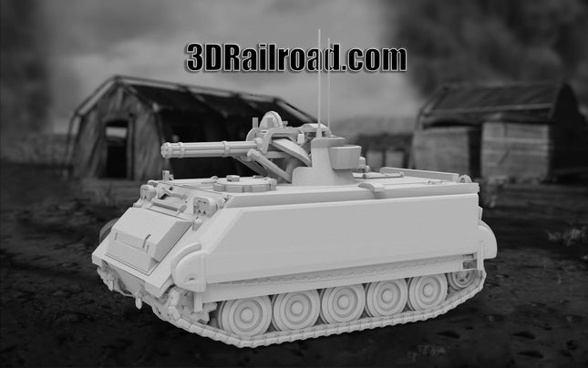 M163 Vulcan - Military - Custom Sculptures 3D Printed in Grey Resin