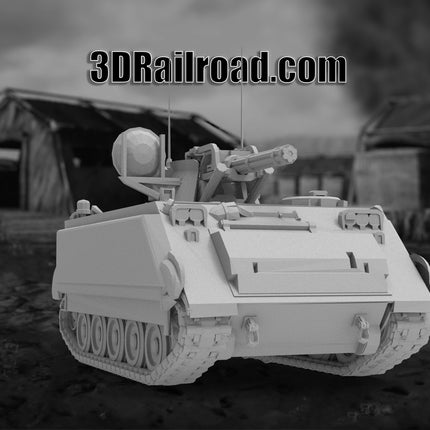 M163 Vulcan - Military - Custom Sculptures 3D Printed in Grey Resin
