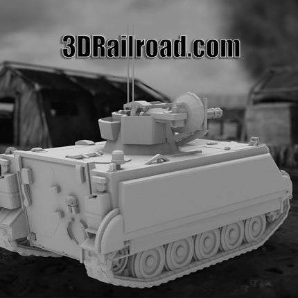 M163 Vulcan - Military - Custom Sculptures 3D Printed in Grey Resin