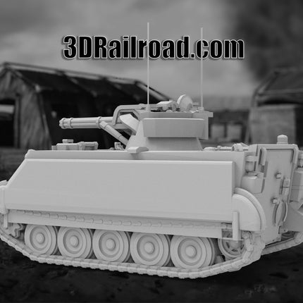 M163 Vulcan - Military - Custom Sculptures 3D Printed in Grey Resin