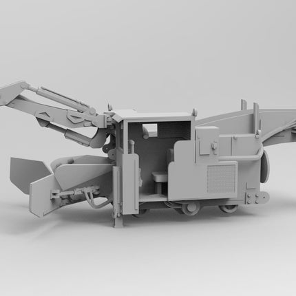 Bucket Loading Conveyor - Mining - Custom Sculptures 3D Printed in Clear Resin