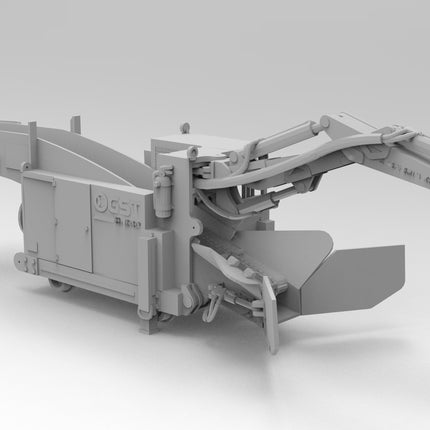 Bucket Loading Conveyor - Mining - Custom Sculptures 3D Printed in Clear Resin