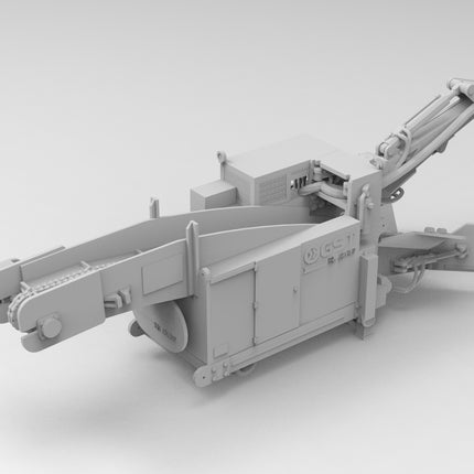 Bucket Loading Conveyor - Mining - Custom Sculptures 3D Printed in Clear Resin