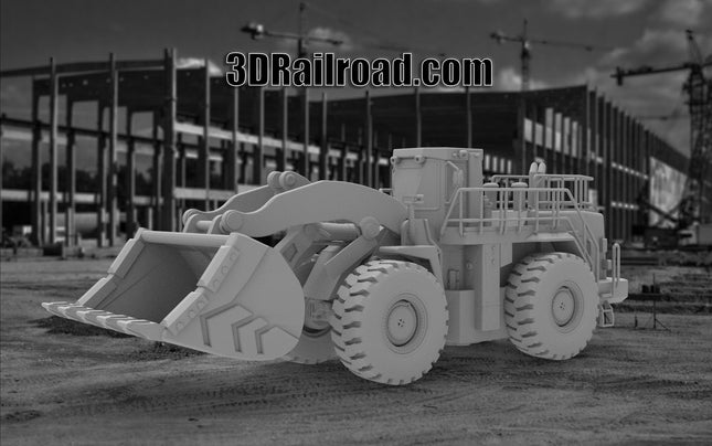 Loader - Mining - Custom Sculptures 3D Printed in Clear Resin