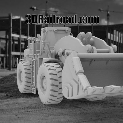 Loader - Mining - Custom Sculptures 3D Printed in Clear Resin