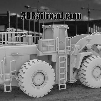 Loader - Mining - Custom Sculptures 3D Printed in Clear Resin