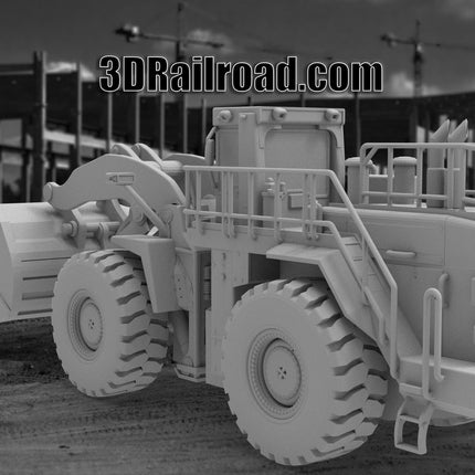Loader - Mining - Custom Sculptures 3D Printed in Clear Resin