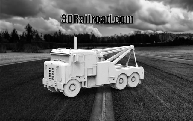 1955 Bullnose Wrecker - Custom Sculptures 3D Printed in Clear Resin