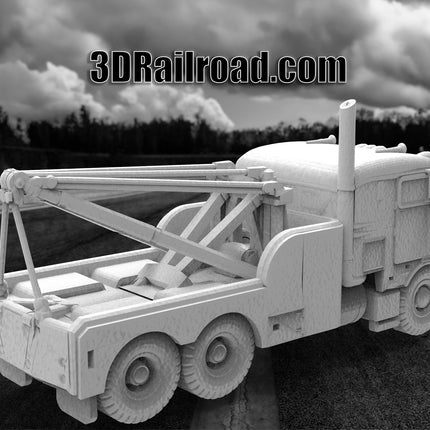 1955 Bullnose Wrecker - Custom Sculptures 3D Printed in Clear Resin