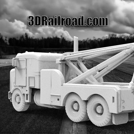1955 Bullnose Wrecker - Custom Sculptures 3D Printed in Clear Resin