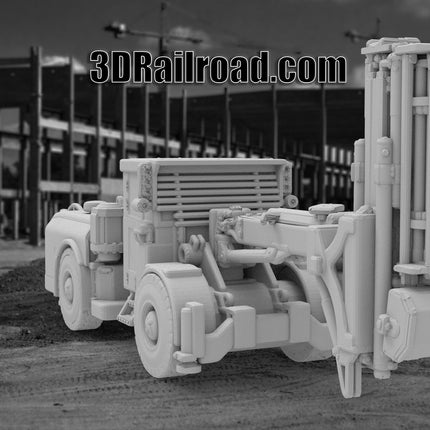 Tunnel Drill - Mining - Custom Sculptures 3D Printed in Clear Resin