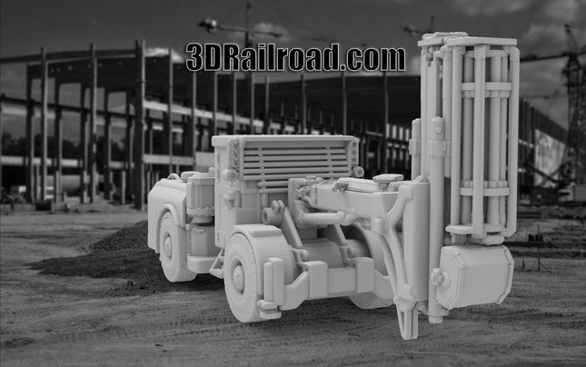 Tunnel Drill - Mining - Custom Sculptures 3D Printed in Clear Resin