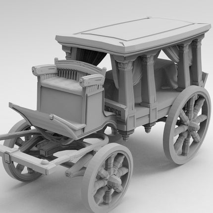 Hearse Type 3  - Custom Sculptures 3D Printed in Grey Resin