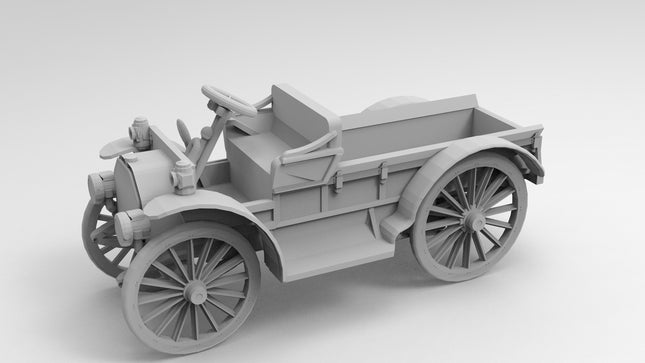 Truck - Custom Sculptures 3D Printed in Grey Resin