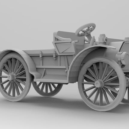 Truck - Custom Sculptures 3D Printed in Grey Resin