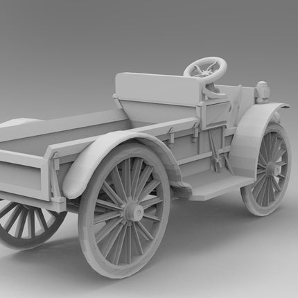 Truck - Custom Sculptures 3D Printed in Grey Resin