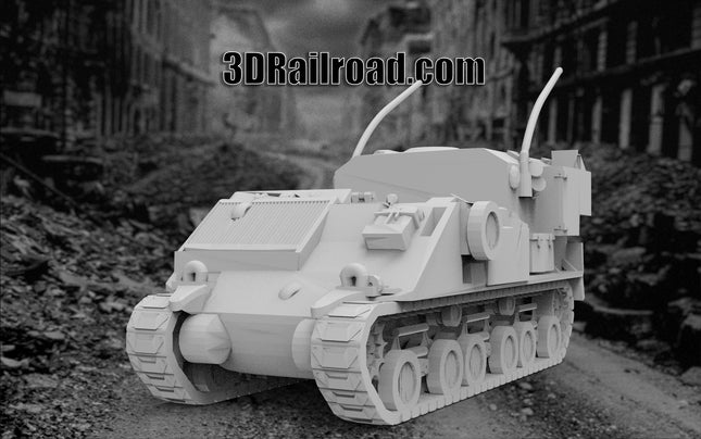 M4 Combat Ambulance/Command - WW2 - Custom Sculptures 3D Printed in Grey Resin